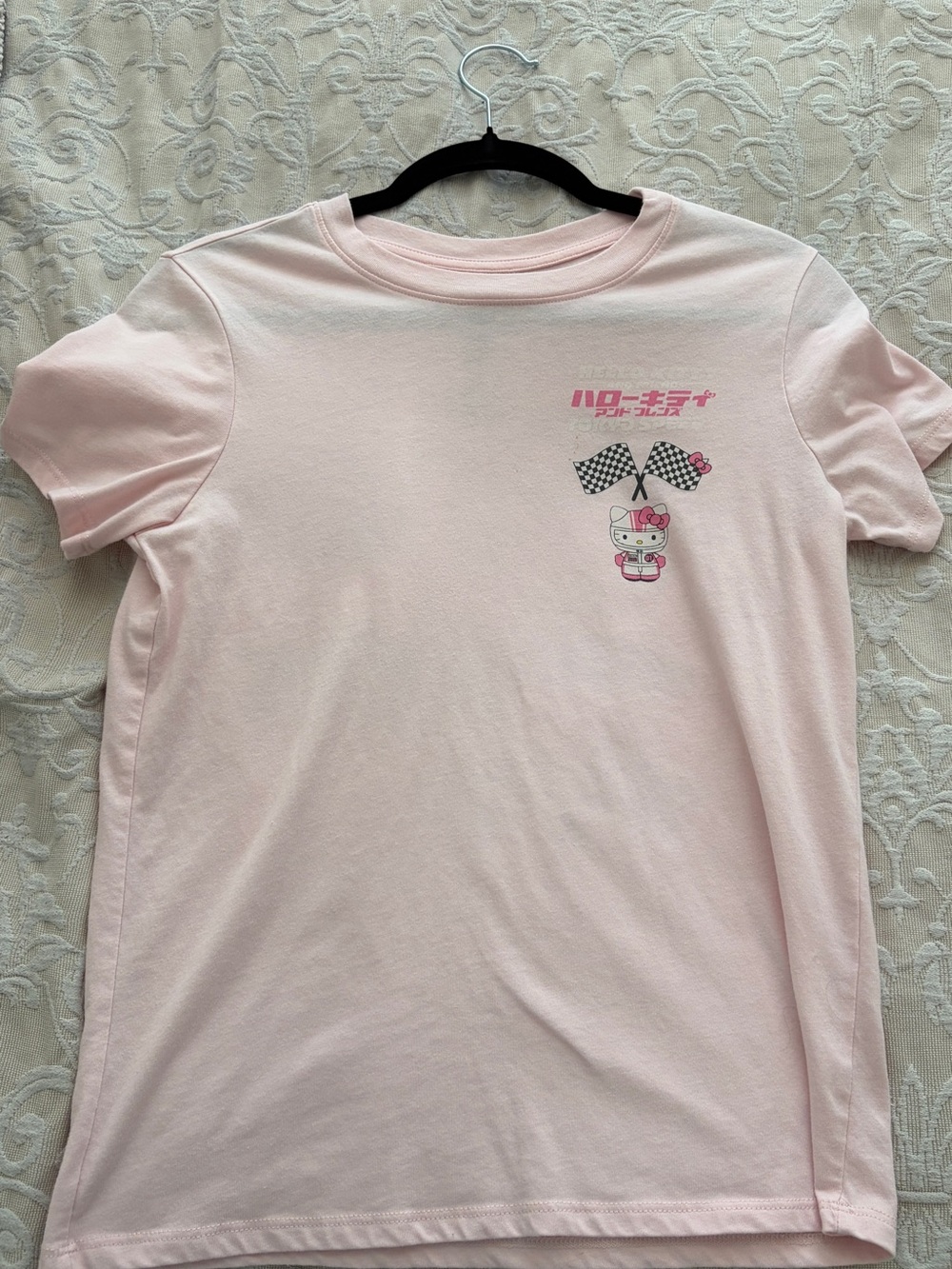 Baby Pink Hello Kitty Racecar Tee